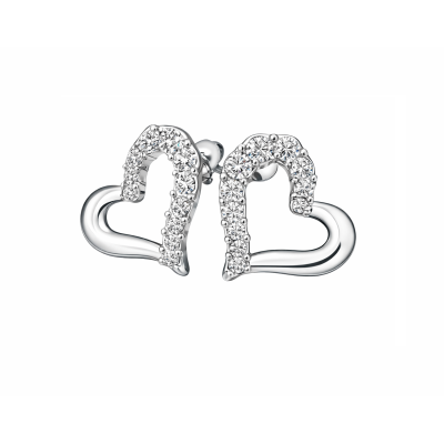 Fire Heart White (Earrings)