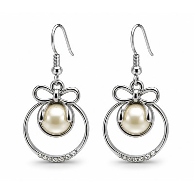 Silver Ribbon & Pearl